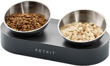 304 Stainless Steel Elevated Cat Bowls&Dog Bowls,Raised Cat Food and Water Bowl