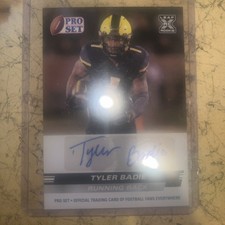 Tyler Badie 2022 Leaf Pro Set XRC Auto #PSA-TB1 Mint Gradable