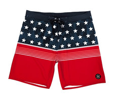 Ron Jon Board Shorts American Pride Men's Tag Size 36