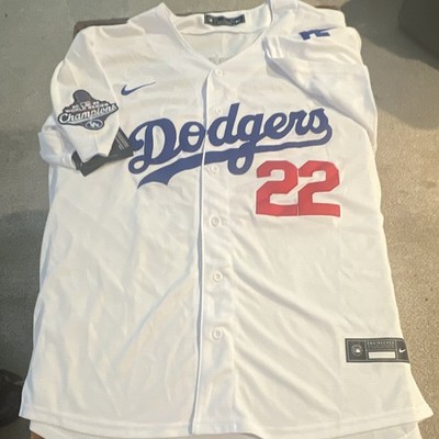 Nike Los Angeles Dodgers Clayton Kershaw #22 MLB Jersey Mens XL White Blue Red