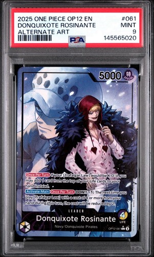 Donquixote Rosinante (Alternate Art) graded PSA 9 for sale on eBay