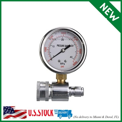 #ad #ad M MINGLE Pressure Washer Gauge Kit 3 8 Inch Quick Connect 6000 PSI $30.74