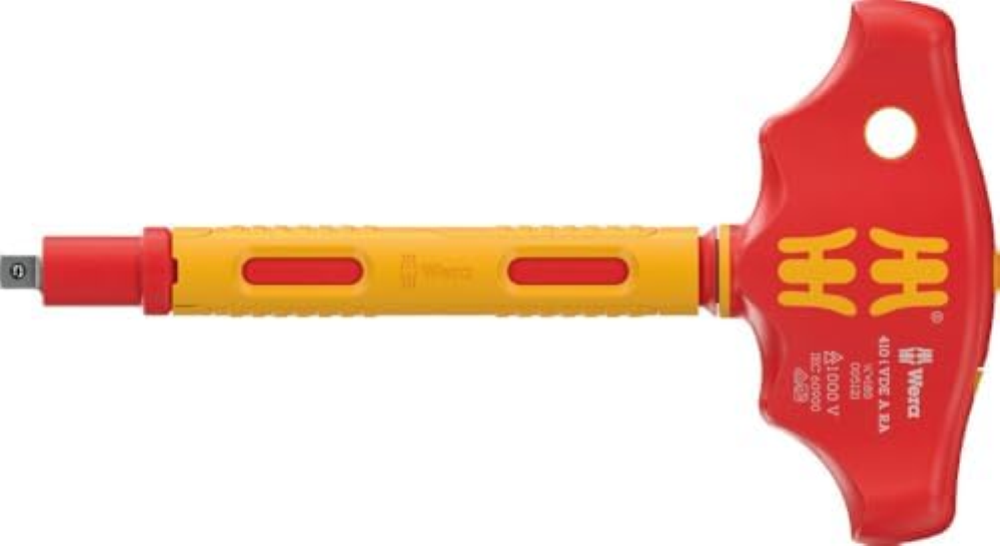Wera 410 i VDE A RA VDE impugnatura a T isolata, giravite con funzione a cricche