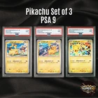 PSA 9 Pikachu 120/SV-P 197/SV-P 291/SV-P Gym Event Campaign Promo set of 3