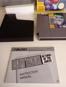 NINTENDO NES SUSNOFT BATMAN RETURN OF THE JOKER BOXED VGC
