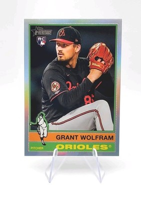2025 Topps Heritage High Number - Grant Wolfram (RC) #550 - Chrome Refractor