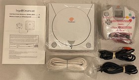 1999 SEGA DREAMCAST CONSOLE HKT-3020 LAUCH EDITION WHITE NTSC CIB TESTED WORKS C