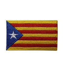Country Of Catalonia Flag Embroidered Iron On Patch - Catalonian 160-B
