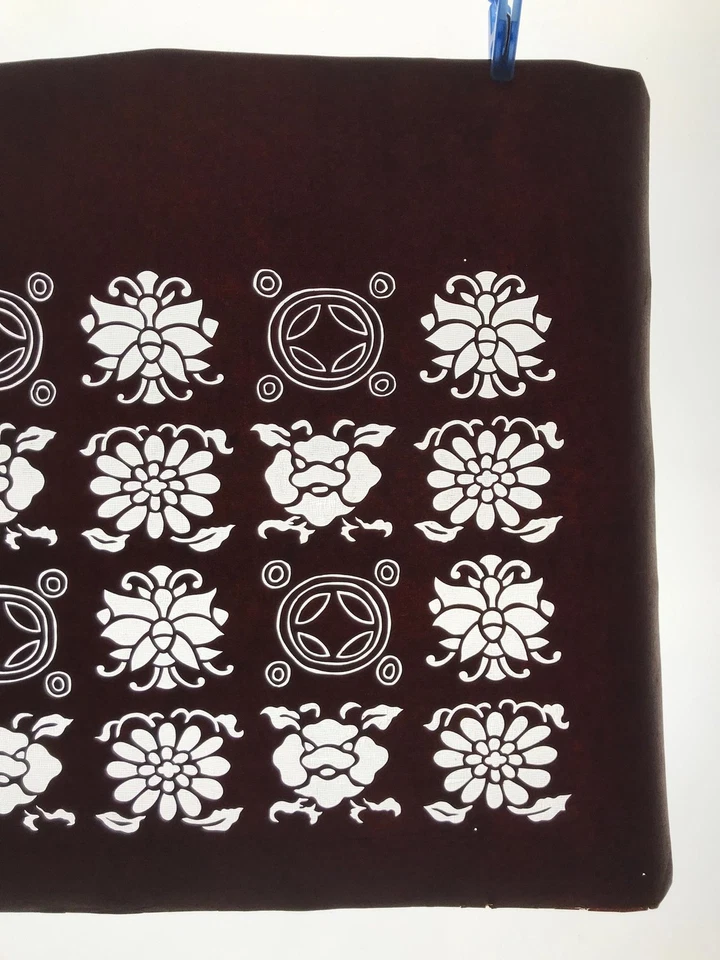 Plantilla de papel kimono katagami japonés antiguo flores Shippo 4Y609 Foto 4 de 4