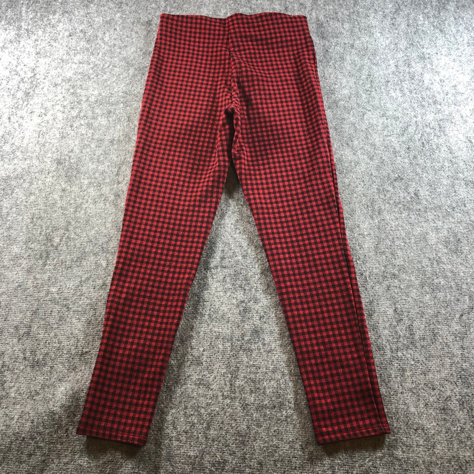 Zara Basic Red Black Gingham Checkered Pants Wome… - image 6