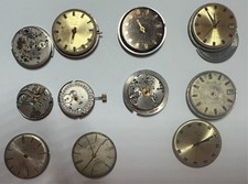 11 ps. lot Movement POLJOT DE LUXE 29 Jewels AUTOMATIC Mechanism USSR 1960's