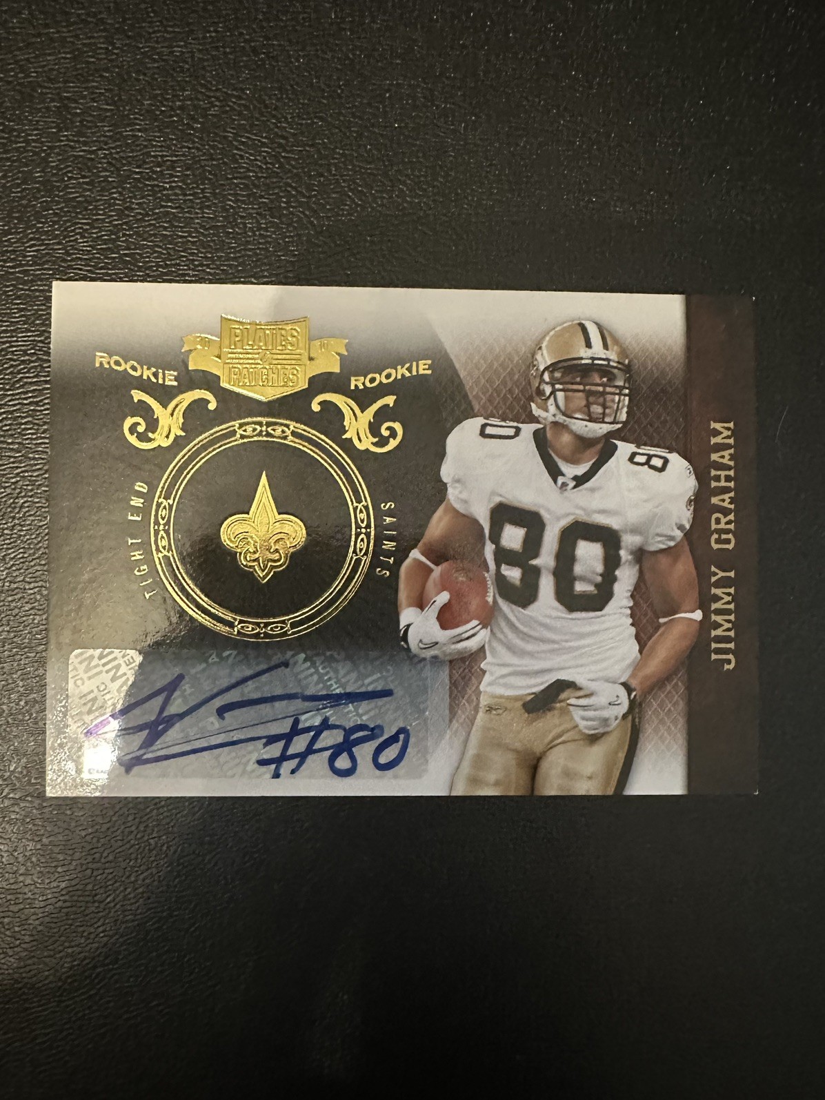 Jimmy Graham Panini Plates & Patches #152 Autograph