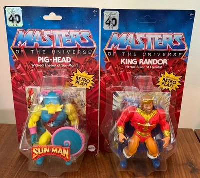 Masters of the Universe Origins King Randor & Pig-Head Lot 40th Anniversary New - Image 1 of 4