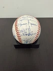 1998 New York Yankees Signed Team World Series Baseball JSA Full Letter