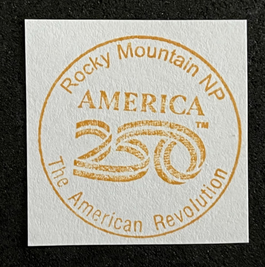 Nps Text ROCKY MOUNTAIN NP America 250 NPS CANCELLATION/PASSPORT STAMP | eBay