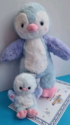 Build A Bear Posh Pinguin Plüsch 2025 Edition & Mini Beans Pinguin Neu mit Etikett