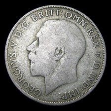1921 Florin Great Britain UK Silver ---- Nice Foreign Coin ---- #PP805