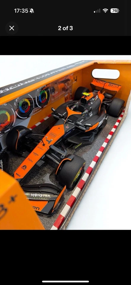 MAISTO 1:10 FORMULA 1 MCLAREN RC CAR LANDO NORRIS #4/ Pit Tool LAST ONE!! - Image 2 of 2