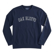 Vineyard Vines Oak Bluffs Martha's Vineyard Crewneck Sweatshirt Mens Medium Navy