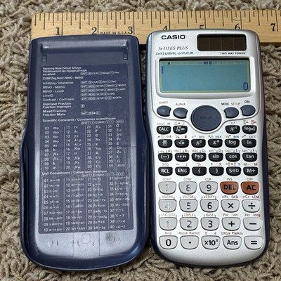 Casio FX-115 ES PLUS Scientific Calculator Solar Two Way Power Tested