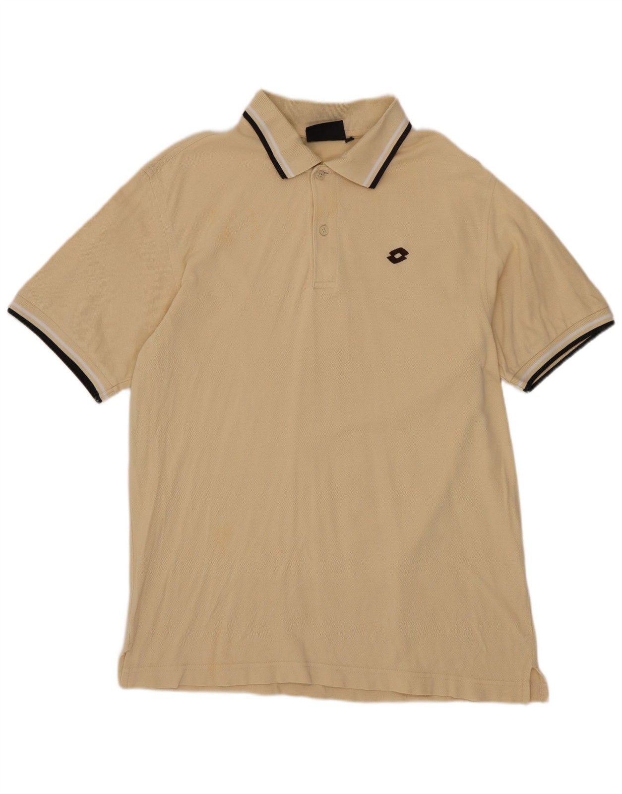 LOTTO Mens Polo Shirt Large Beige BC07