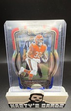 2022 Panini Select - Club Level David Montgomery #283 Red & Blue Prizm Die-Cut