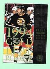 (1) BRYAN SMOLINSKI 1994-95 LEAF # 14 GOLD LEAF ROOKIE INSERT CARD (M9586). rookie card picture