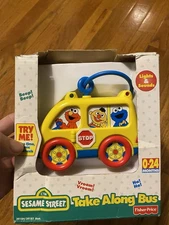 Fisher Price Ctw Sesame Street Take Along Bus Baby Toy