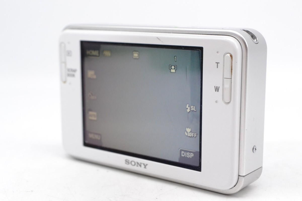 Exc+5 Sony Cybershot DSC-T2 8.1MP White Digital Camera working