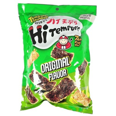 Taokaenoi Tempura Seetangblätter original 40g Seetang Algen Snack knusprig