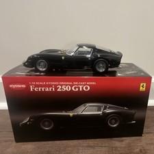 Kyosho Ferrari 250 GTO 1962 1:18 Diecast Car Model Black for 17 Years & Up