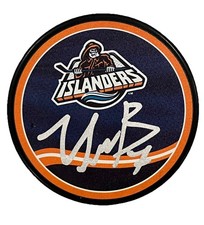 Maxim Tsyplakov Signed Autographed New York Islanders Reverse Retro Puck