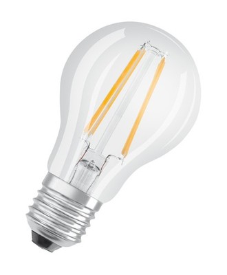 OSRAM STAR+ Dimmbare Filament LED Lampe mit E27 Sockel, Warmweiss (2700K), 7W, 3