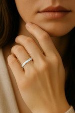 Platinum Wedding Ring Shape Band UK Hallmarked 950 High Polished