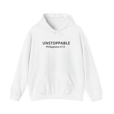 Unstoppable, Philippians 4:13 Hoodie - Built for Purpose.