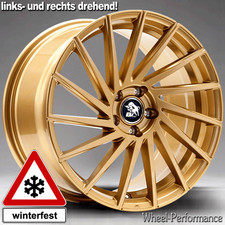18 Zoll UX9 Alufelgen 8x18 5x120 ET30 in gold winterfest f�r BMW
