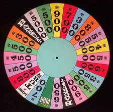 WHEEL OF FORTUNE   NEW SINGLE SLIPMAT  