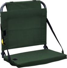 Folding Bleacher Stadium Seat Adjustable Back Support Cushion Hunter