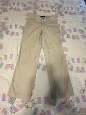 Tommy Hilfiger Boys Size 8 Khaki Chino Pants Beige Casual School Uniform