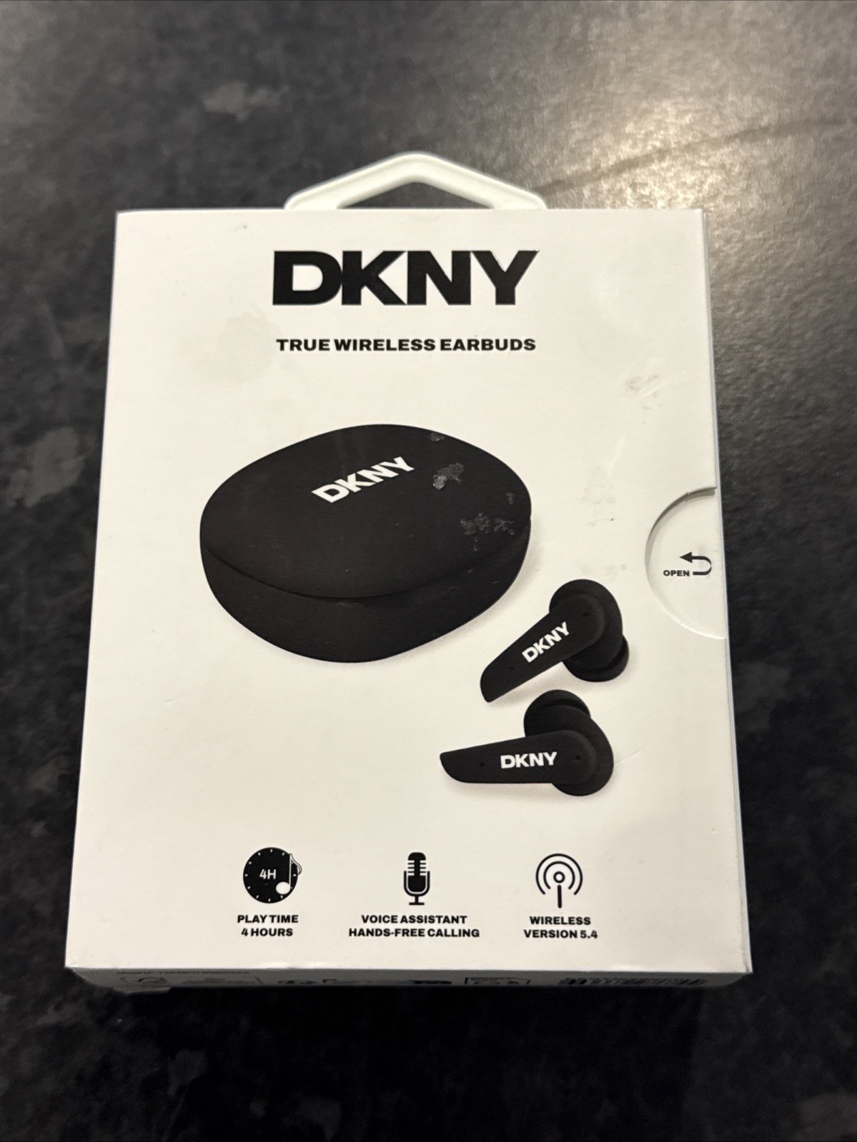 DKNY True Wireless Earbuds - Voice Assistant, Hands-Free Calling - Black **NEW**