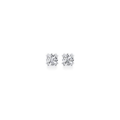 Runde 0,60 TCW Lab Grown Diamant Ohrstecker 14K Gold minimalistischer feiner Schmuck