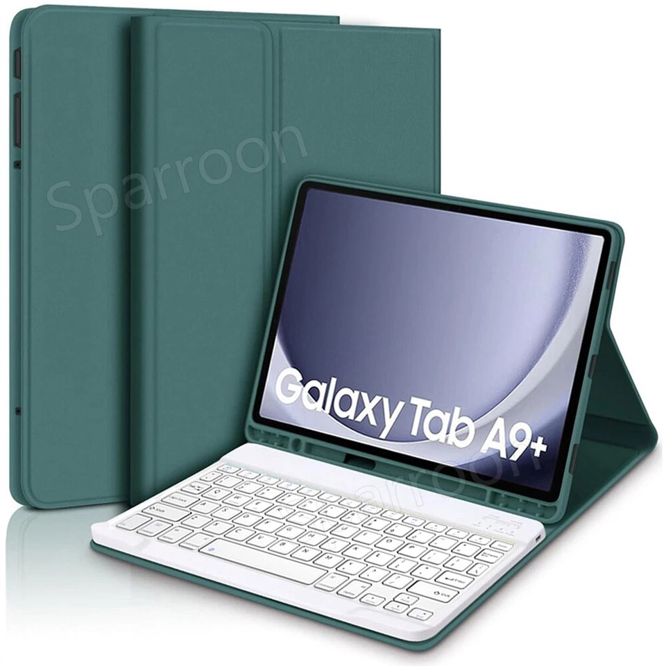 Bluetooth Keyboard & Case Cover & Mouse For Samsung Galaxy Tab A9/A9 Plus Tablet - Image 4 of 4