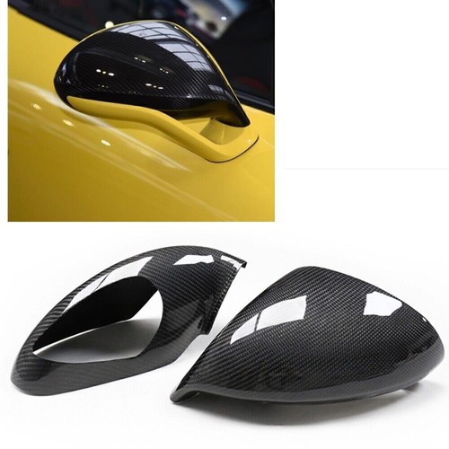 Rear View Mirror Cover Cap For Porsche 911 Turbo GT3 GT4 2015+ Real Carbon Fiber