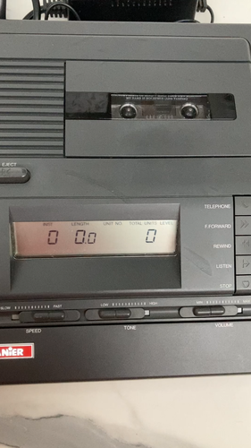 Lanier VW-160 Standard Cassette Dictation Transcriber Machine With Foot Pedal - Video 1 of 1