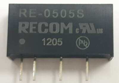 RECOM RE-0505S Power Converter DC to DC 1W,5V,0.2A,SIP *5 PC LOT 