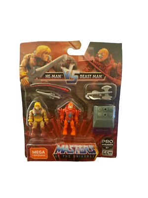 Masters of the Universe MOTU Mega Construx Heroes - He-Man vs. Beast Man Set