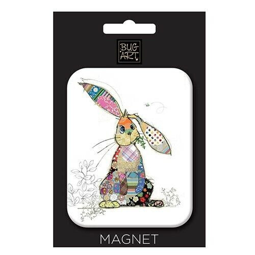 Bug Art - Binky Bunny Rabbit Large Fridge Magnet