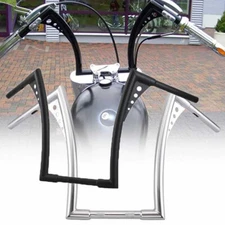 DNA MONSTER 12'' 14'' 16'' 18'' Ape Hanger Fat Bars 1-1/4" Handlebar Motorcycle