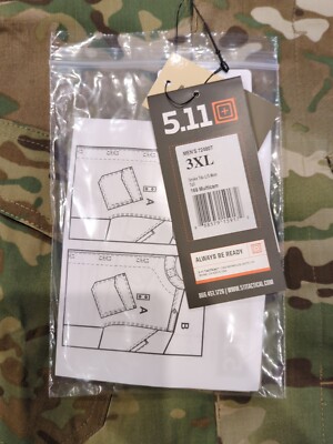 3XL Tall New 5.11 Tactical Men's Stryke TDU Long Sleeve Multicam