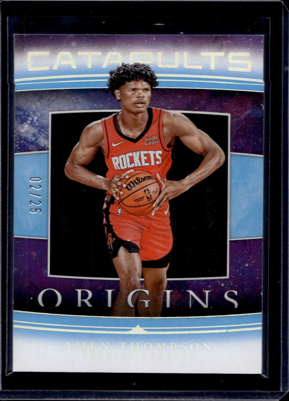 2023-24 Panini Origins Catapults Turquoise #1 Amen Thompson 2/25